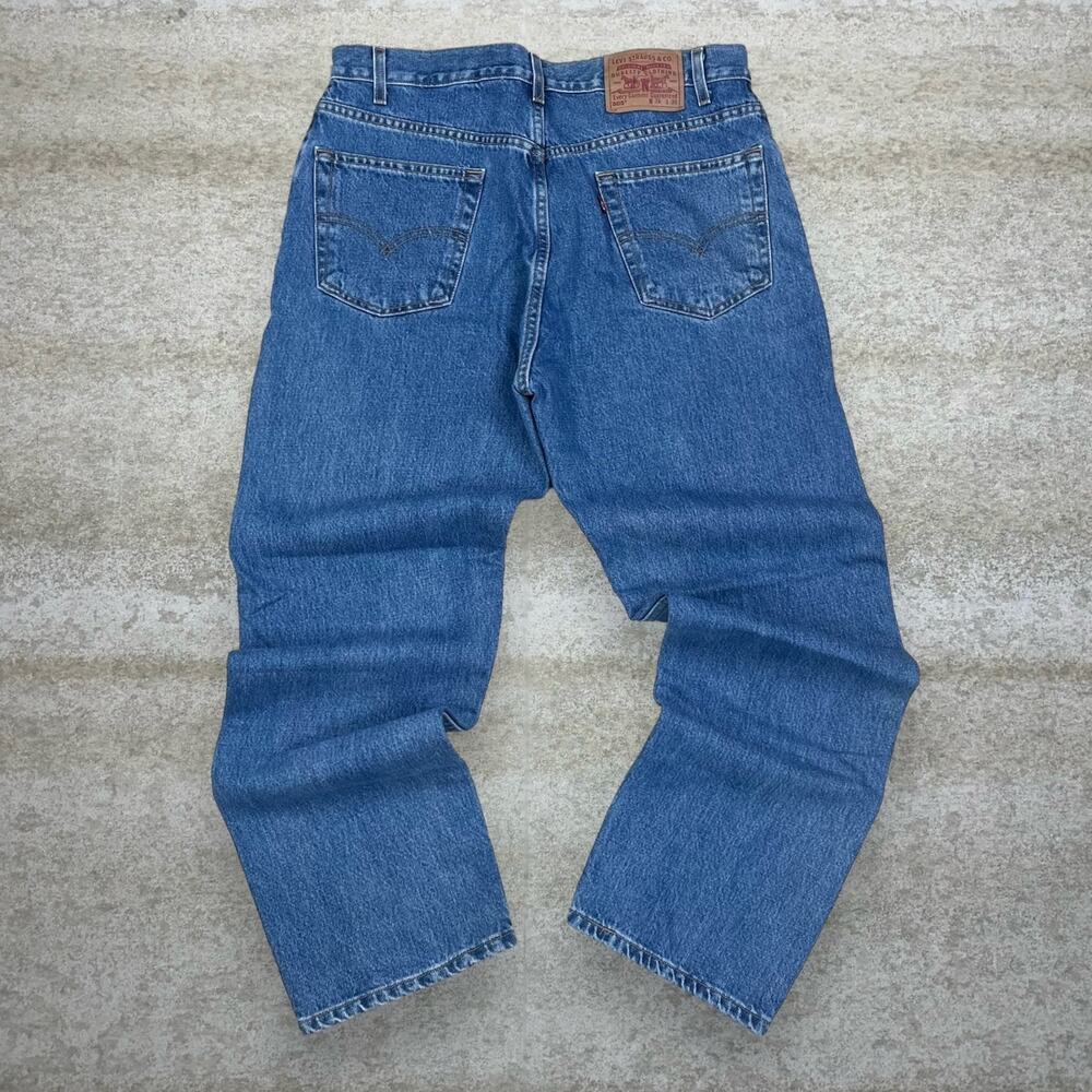 Vintage 90s Levis 505 Jeans 36x30 Regular Straight Leg Medium Wash Denim